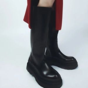 Zara Knee High Boots - Size 7(38)